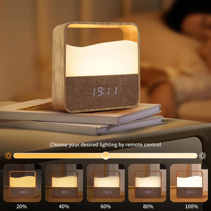 LumaGlow™ Smart Night Light – Touch LED Nachtlicht mit Wecker & Farbwechsel