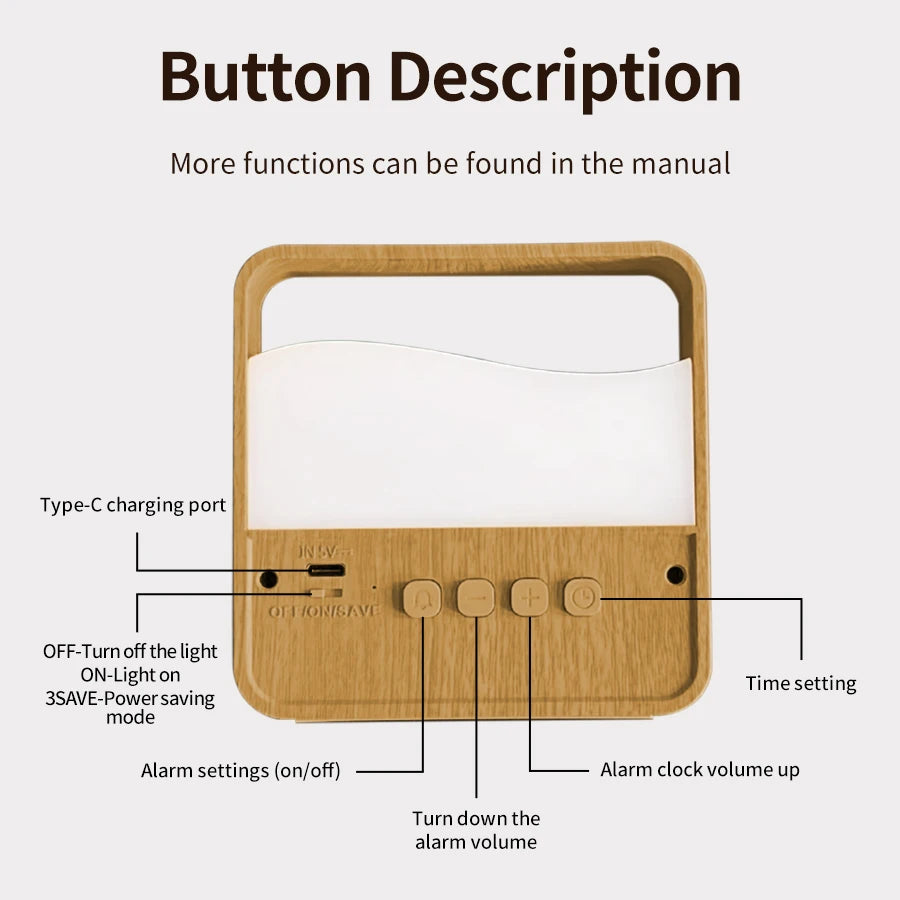 LumaGlow™ Smart Night Light – Touch LED Nachtlicht mit Wecker & Farbwechsel