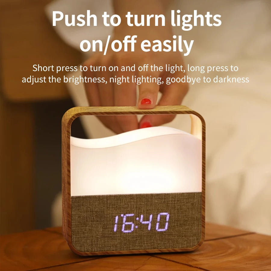 LumaGlow™ Smart Night Light – Touch LED Nachtlicht mit Wecker & Farbwechsel